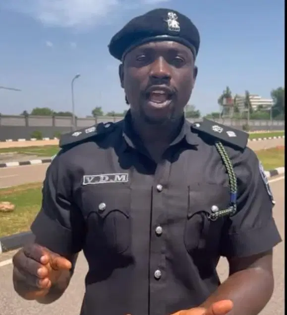 VeryDarkMan apologizes for wearing police uniform