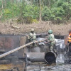 Army destroys illegal refinery in Delta